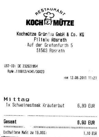 psve Hffner Kochmtze Restaurant